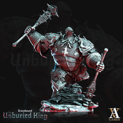 3D Printed Archvillain Games Arma Tenebris - Gravebound The Unburied King 28 32mm D&D