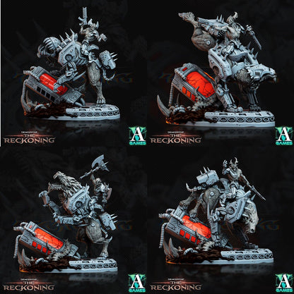 3D Printed Archvillain Games Armari Druraka Riders Demonstar - The Reckoning 28 32mm D&D