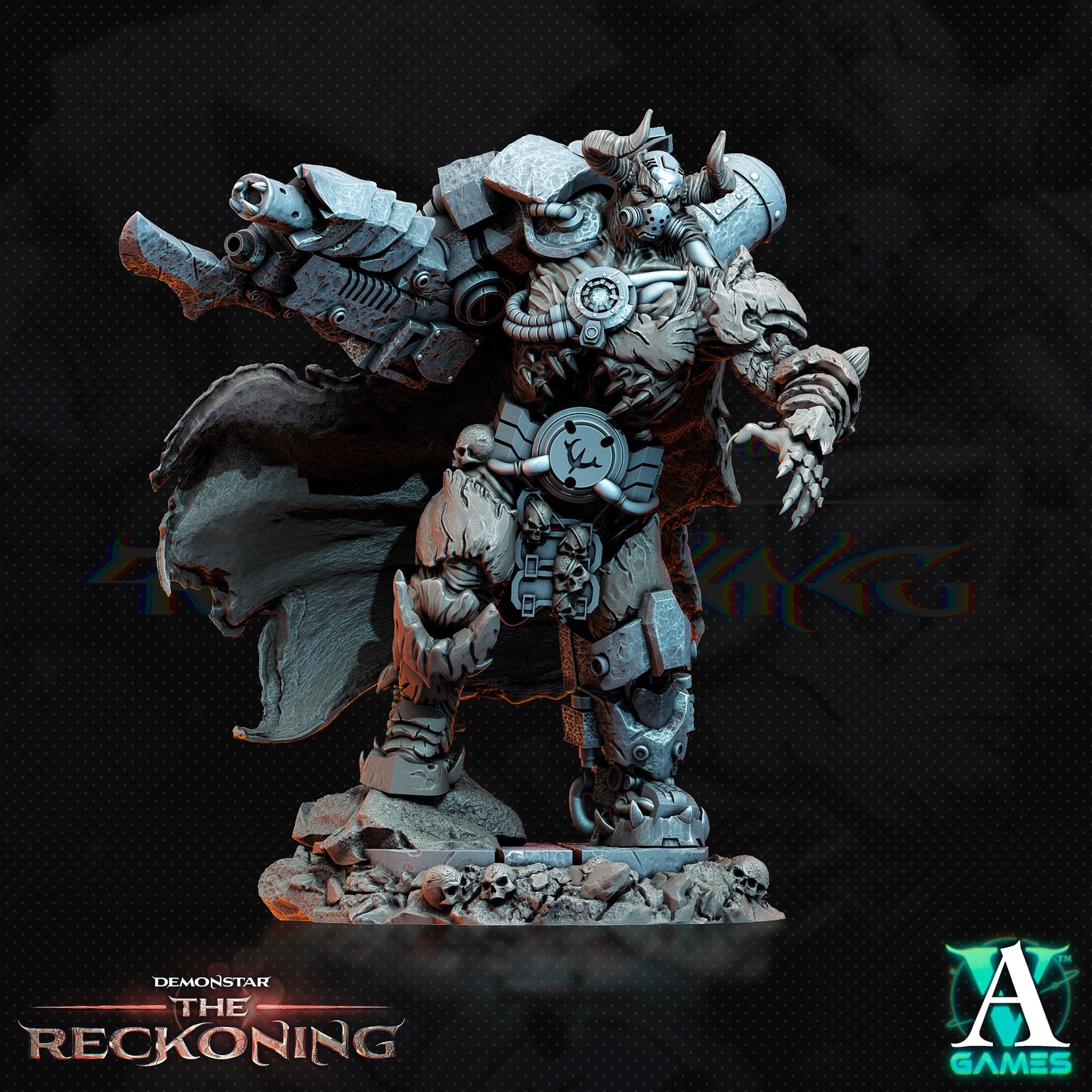 3D Printed Archvillain Games Armari Headhunters Demonstar - The Reckoning 28 32mm D&D