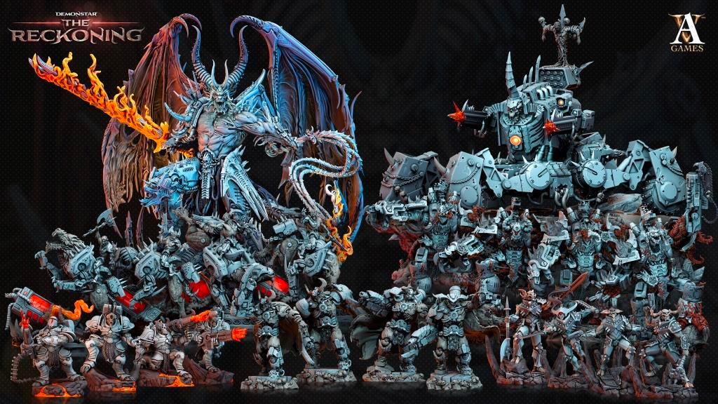 3D Printed Archvillain Games Armari Headhunters Demonstar - The Reckoning 28 32mm D&D