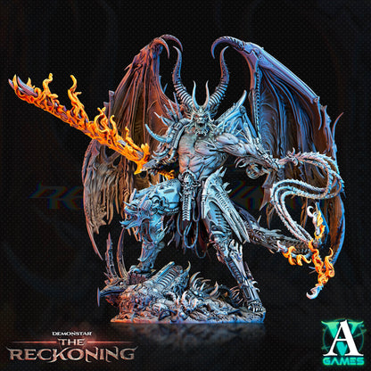 3D Printed Archvillain Games Armaros Galactic Chaoslord Demonstar - The Reckoning 28 32mm D&D