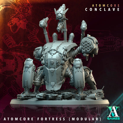 3D Printed Archvillain Games Atomcore Fortress Atomcore Conclave 28 32mm D&D