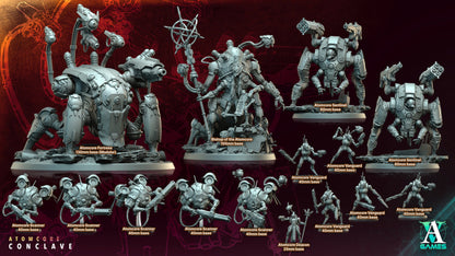 3D Printed Archvillain Games Atomcore Sentinel Atomcore - Conclave 28 32mm D&D