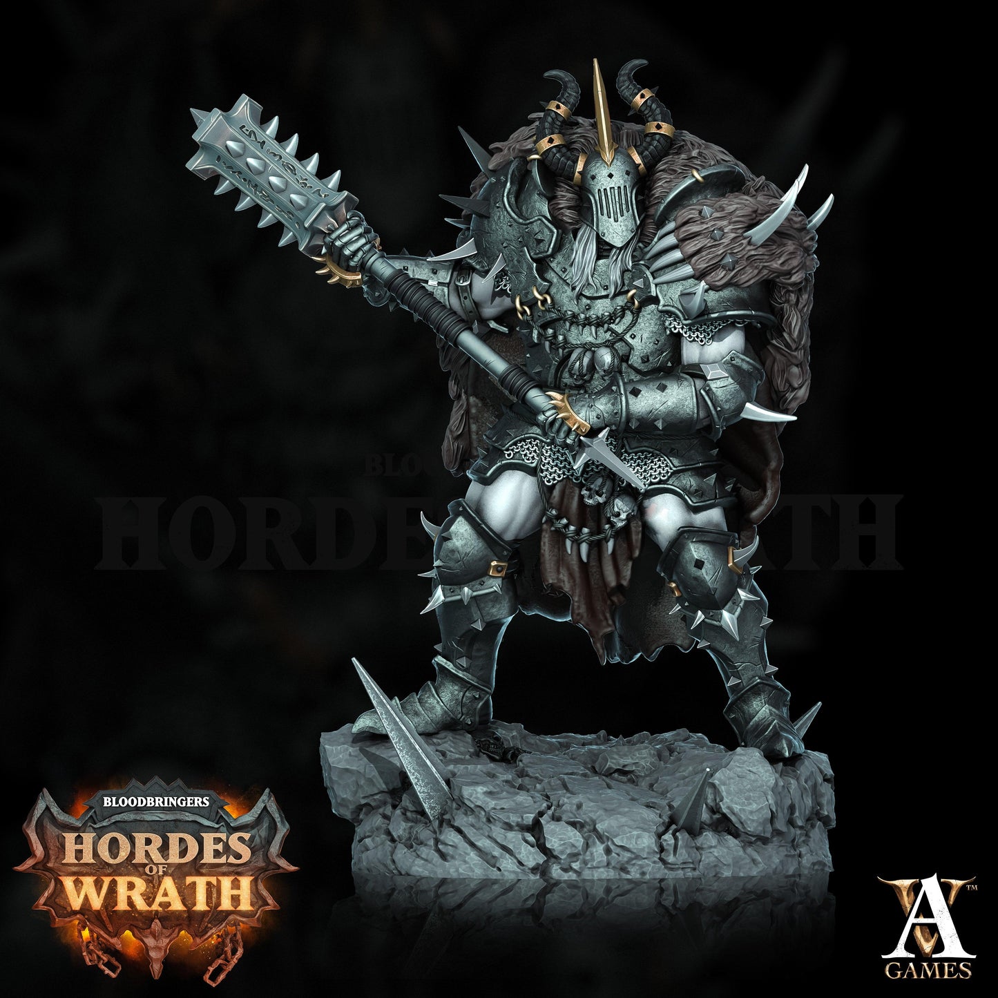3D Printed Archvillain Games Bloodbringers - Hordes of Wrath Blessed Champions of Gorkal 28 32mm D&D