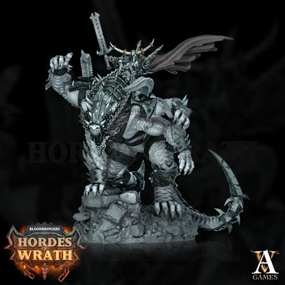 3D Printed Archvillain Games Bloodbringers - Hordes of Wrath Grumlak Riders 28 32mm D&D