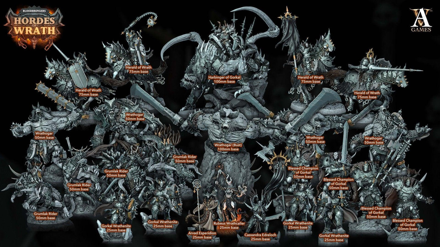 3D Printed Archvillain Games Bloodbringers - Hordes of Wrath Wrathogar 28 32mm D&D