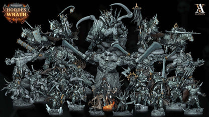 3D Printed Archvillain Games Bloodbringers - Hordes of Wrath Wrathogar - Bust 28 32mm D&D