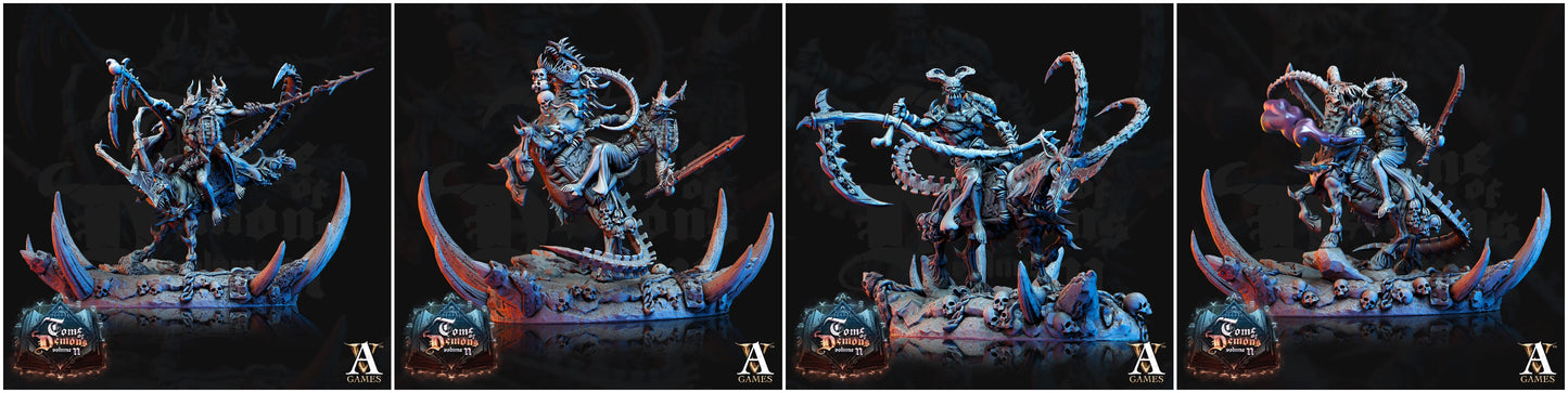 3D Printed Archvillain Games Bloodhorn Riders Tome of Demons Vol. II 28 32mm D&D
