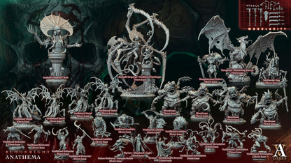 3D Printed Archvillain Games Bloodmaw Bloodright - Anathema 28 32mm D&D