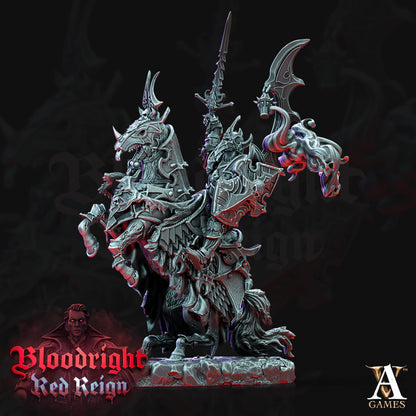 3D Printed Archvillain Games Bloodright Red Reign - Dread Hussars 28mm 32mm D&D