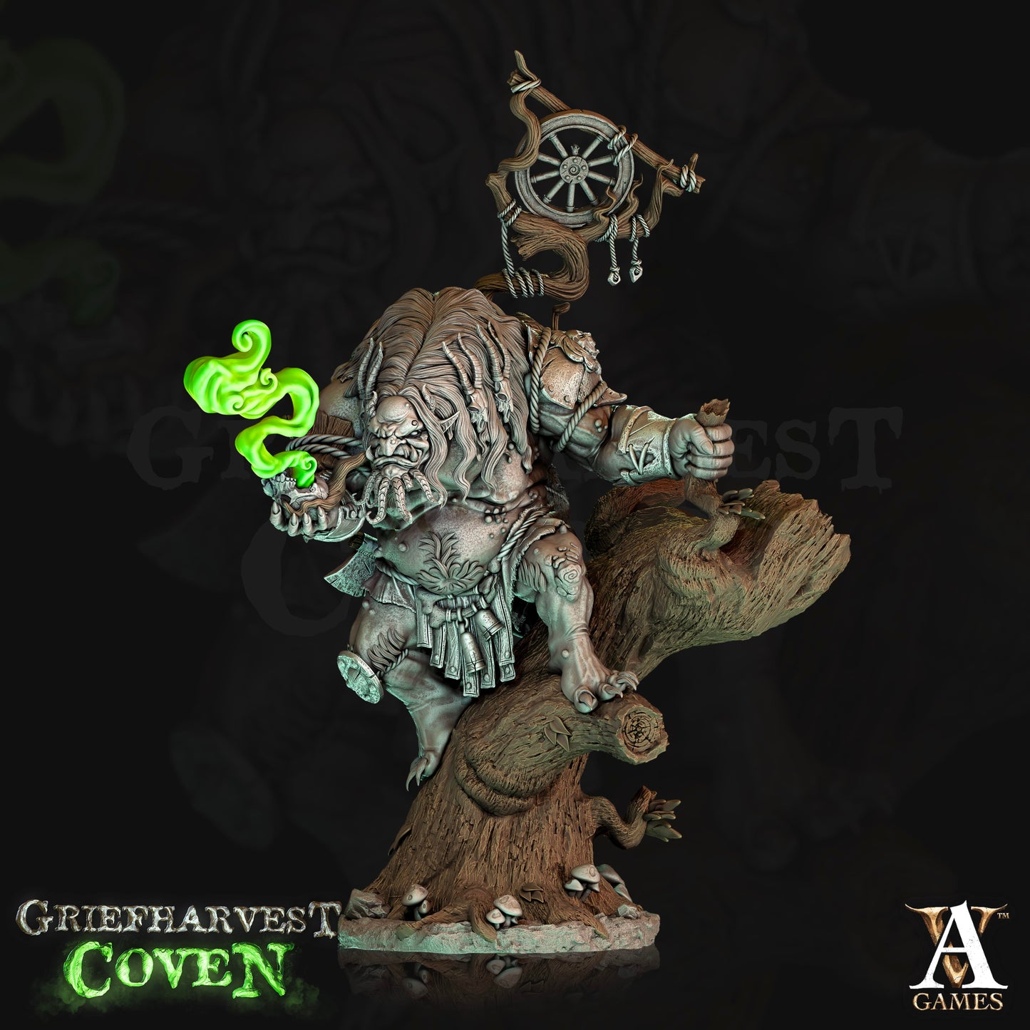 3D Printed Archvillain Games Bog Trolls Griefharvest Coven 28 32mm D&D