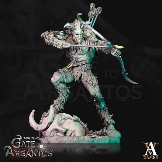 3D Printed Archvillain Games Celadren’s Hunter Moondance - Gate to Argantos 28 32mm D&D