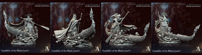 3D Printed Archvillain Games Circus Grotesque - Serenissima Gondoliers of the Black Canal 28 32mm D&D