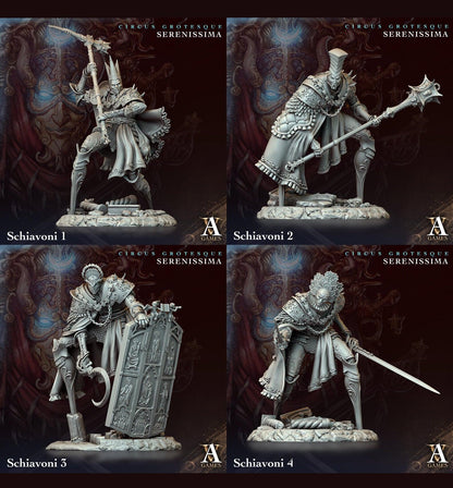 3D Printed Archvillain Games Circus Grotesque - Serenissima Schiavoni 28 32mm D&D