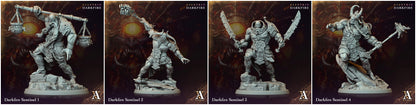 3D Printed Archvillain Games Darkfire Sentinel Giantkin Darkfire Archvillain Society Vol. XXXIV 28 32mm D&D