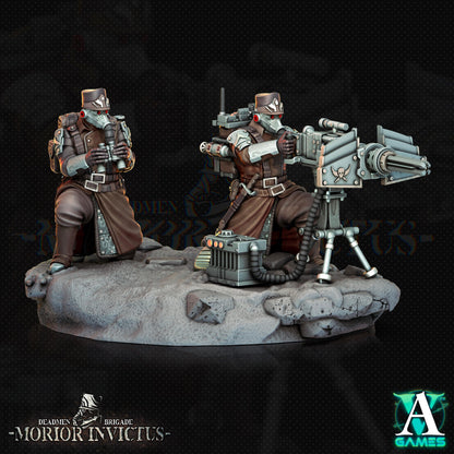 3D Printed Archvillain Games Deadmen Brigade - Morior Invictus Morior Heavy Infantry 28 32mm D&D