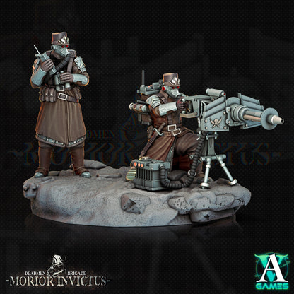 3D Printed Archvillain Games Deadmen Brigade - Morior Invictus Morior Heavy Infantry 28 32mm D&D