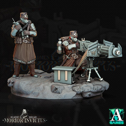 3D Printed Archvillain Games Deadmen Brigade - Morior Invictus Morior Heavy Infantry 28 32mm D&D