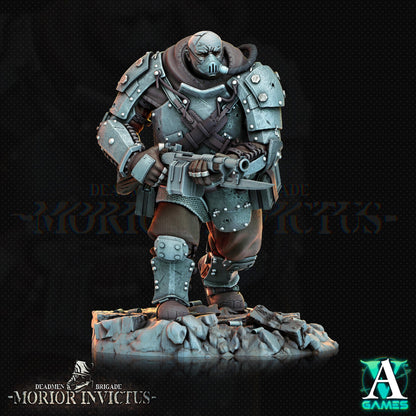 3D Printed Archvillain Games Deadmen Brigade - Morior Invictus Morior Iron Guard 28 32mm D&D