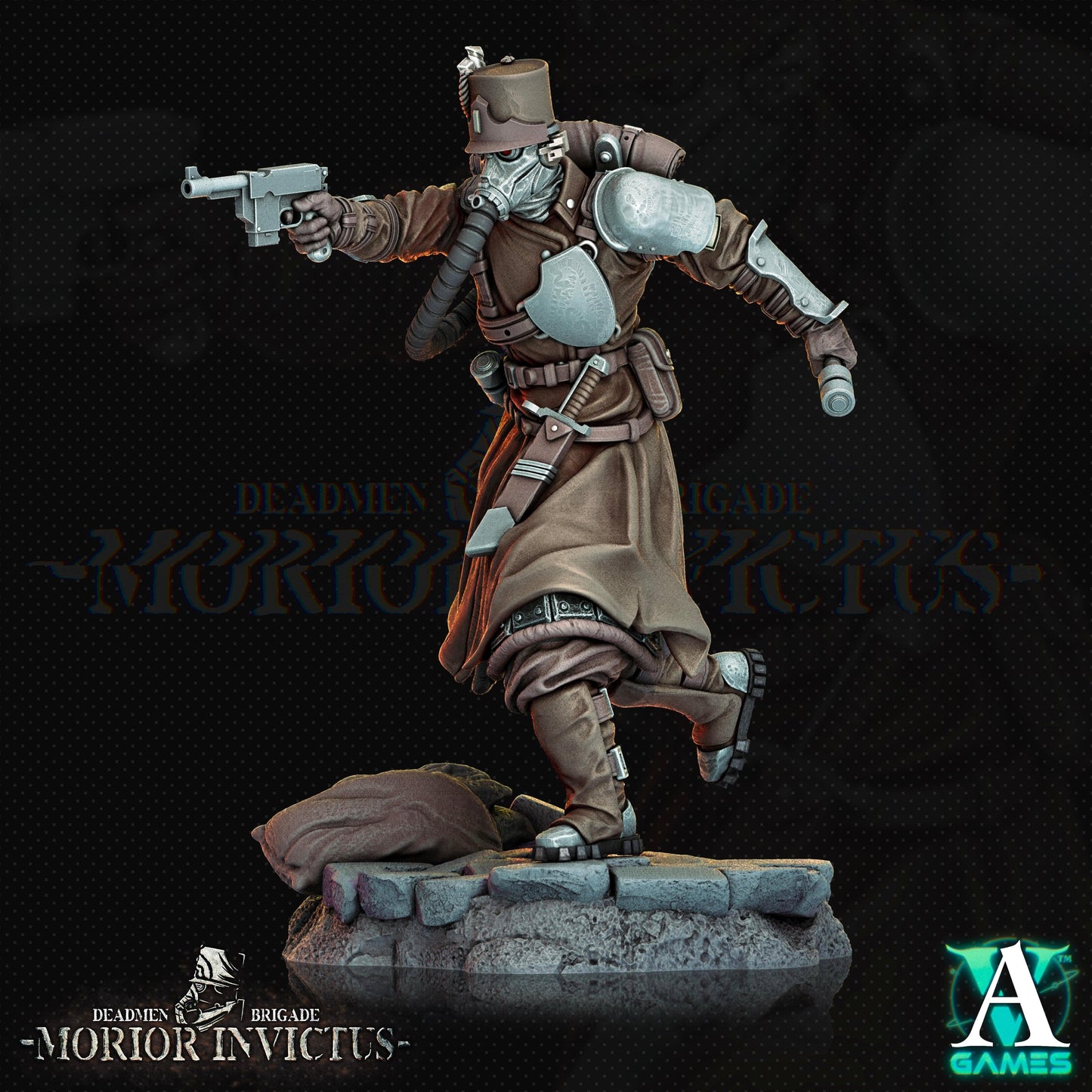 3D Printed Archvillain Games Deadmen Brigade - Morior Invictus Morior Light Infantry 28 32mm D&D