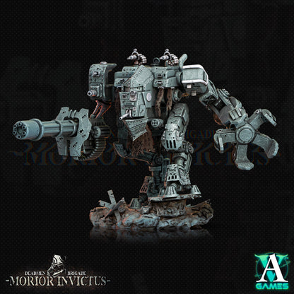 3D Printed Archvillain Games Deadmen Brigade - Morior Invictus Morior MK-18 Paladin 28 32mm D&D