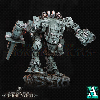 3D Printed Archvillain Games Deadmen Brigade - Morior Invictus Morior MK-18 Paladin 28 32mm D&D