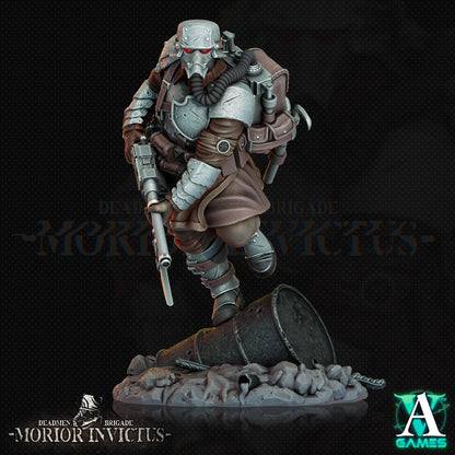 3D Printed Archvillain Games Deadmen Brigade - Morior Invictus Morior Shocktrooper 28 32mm D&D