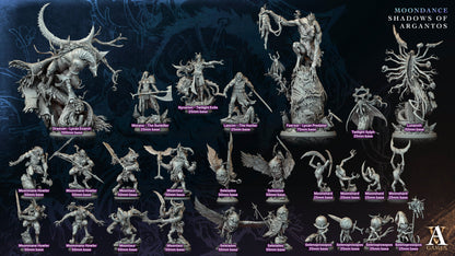 3D Printed Archvillain Games Selenoprosopos Moondance - Shadows of Argantos 28 32mm D&D