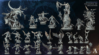 3D Printed Archvillain Games Selenoprosopos Moondance - Shadows of Argantos 28 32mm D&D