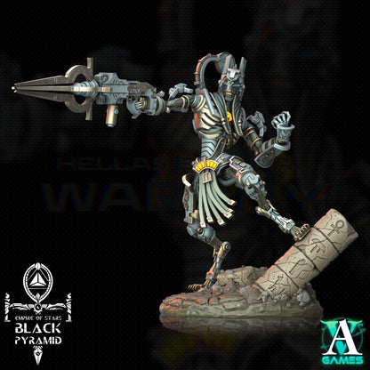3D Printed Archvillain Games Empire of Stars - Black Pyramid Keteph Ankhesh 28 32mm D&D