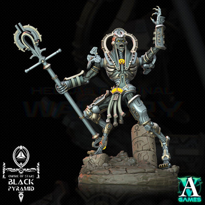 3D Printed Archvillain Games Empire of Stars - Black Pyramid Keteph Ankhesh 28 32mm D&D