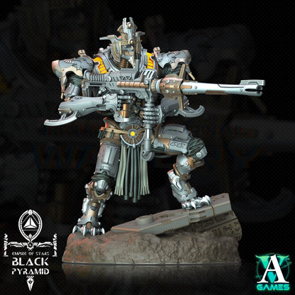 3D Printed Archvillain Games Empire of Stars - Black Pyramid Keteph Atekhramun 28 32mm D&D
