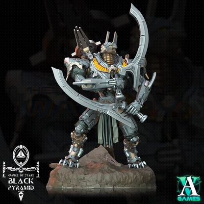 3D Printed Archvillain Games Empire of Stars - Black Pyramid Keteph Atekhramun 28 32mm D&D