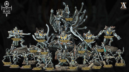 3D Printed Archvillain Games Empire of Stars - Black Pyramid Keteph Atekhramun 28 32mm D&D