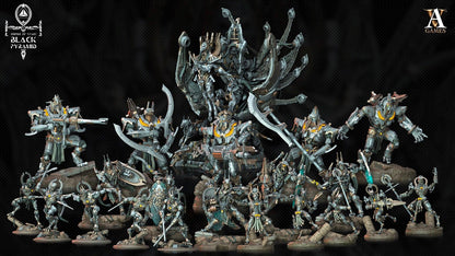 3D Printed Archvillain Games Empire of Stars - Black Pyramid Keteph Divinity 28 32mm D&D