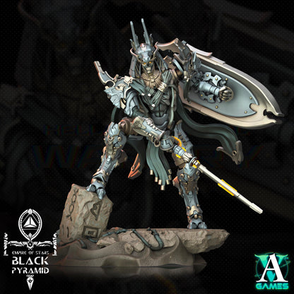 3D Printed Archvillain Games Empire of Stars - Black Pyramid Keteph Issahar 28 32mm D&D