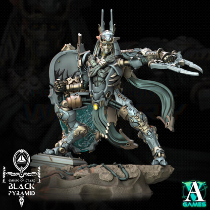 3D Printed Archvillain Games Empire of Stars - Black Pyramid Keteph Issahar 28 32mm D&D