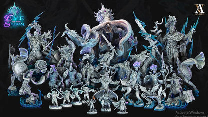 3D Printed Archvillain Games Eye of the Storm Krotos - Storm Giant Orator 28mm 32mm D&D