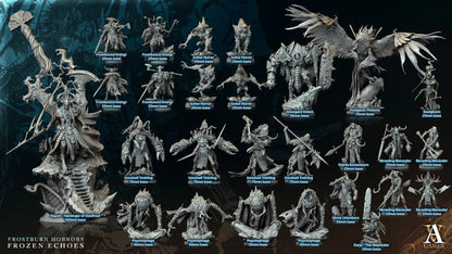 3D Printed Archvillain Games Skraeling Marauder Frostburn Horrors Frozen Echoes 28 32mm D&D
