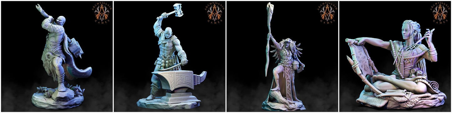 3D Printed Archvillain Games Frostburn Horrors - Goliaths 28mm 32mm D&D