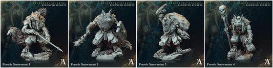 3D Printed Archvillain Games Frostburn Horrors Rimewind Secrets - Fenwir Snowsnout 28mm 32mm D&D