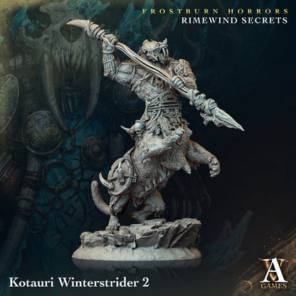 3D Printed Archvillain Games Frostburn Horrors Rimewind Secrets - Kotauri Winterstrider 28mm 32mm D&D
