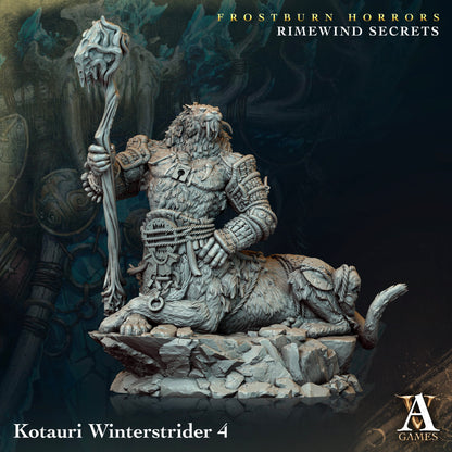 3D Printed Archvillain Games Frostburn Horrors Rimewind Secrets - Kotauri Winterstrider 28mm 32mm D&D