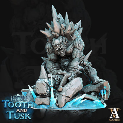 3D Printed Archvillain Games Frostburn Horrors Tooth and Tusk - Ice Trolls 28mm 32mm D&D