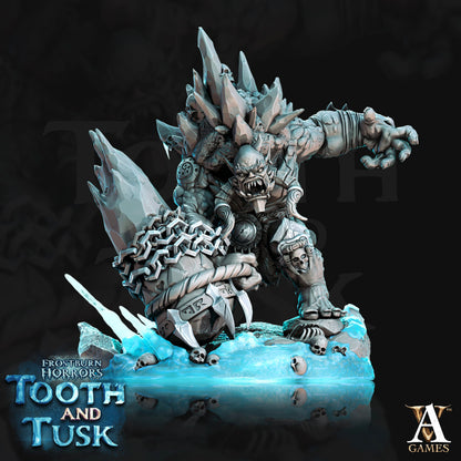 3D Printed Archvillain Games Frostburn Horrors Tooth and Tusk - Ice Trolls 28mm 32mm D&D