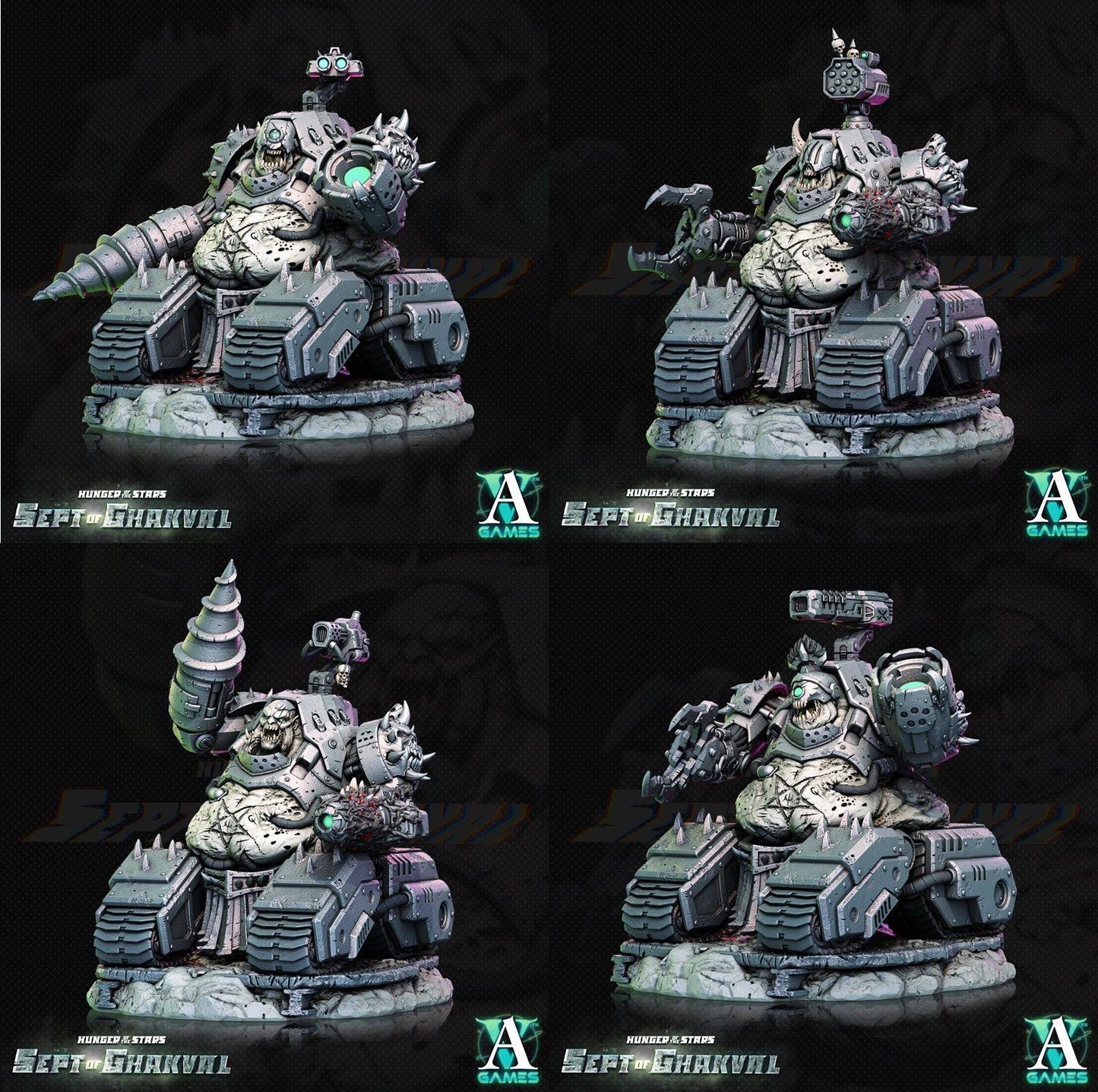 3D Printed Archvillain Games Ghakval Artillery Hunger of the Stars 28 32mm D&D