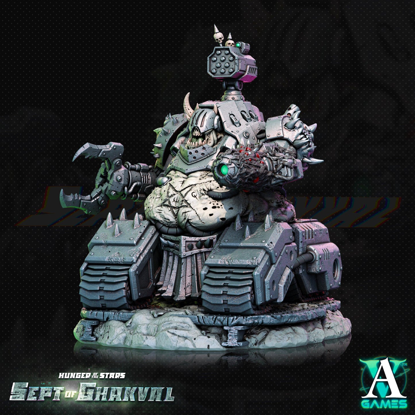 3D Printed Archvillain Games Ghakval Artillery Hunger of the Stars 28 32mm D&D