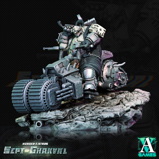 3D Printed Archvillain Games Ghakval Bikers Hunger of the Stars 28 32mm D&D