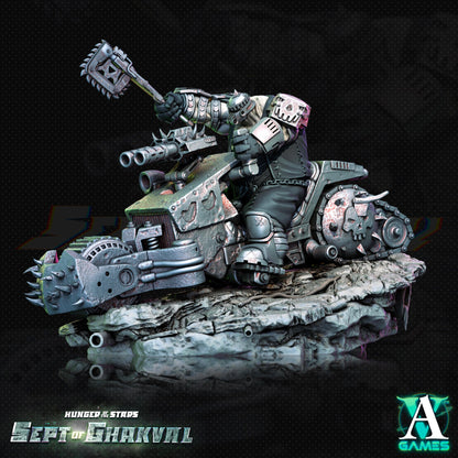 3D Printed Archvillain Games Ghakval Bikers Hunger of the Stars 28 32mm D&D