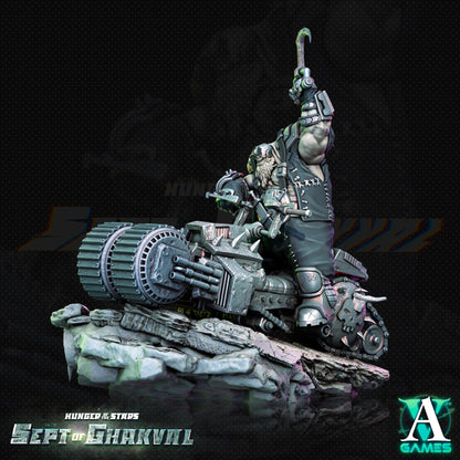 3D Printed Archvillain Games Ghakval Bikers Hunger of the Stars 28 32mm D&D